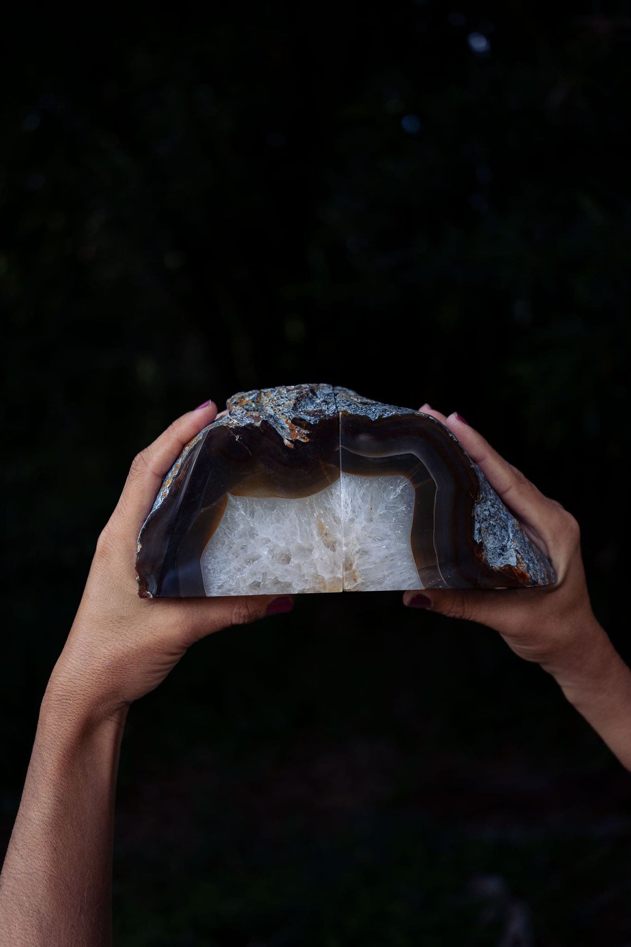 Natural Agate Bookends