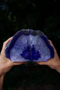 Thumbnail for Purple Agate Bookends