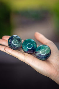 Thumbnail for Petite Rainbow Fluorite Sphere