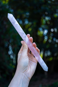 Thumbnail for Double Terminated Rose Quartz Wand