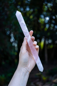 Thumbnail for Double Terminated Rose Quartz Wand