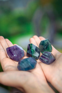 Thumbnail for Faceted Rainbow Fluorite