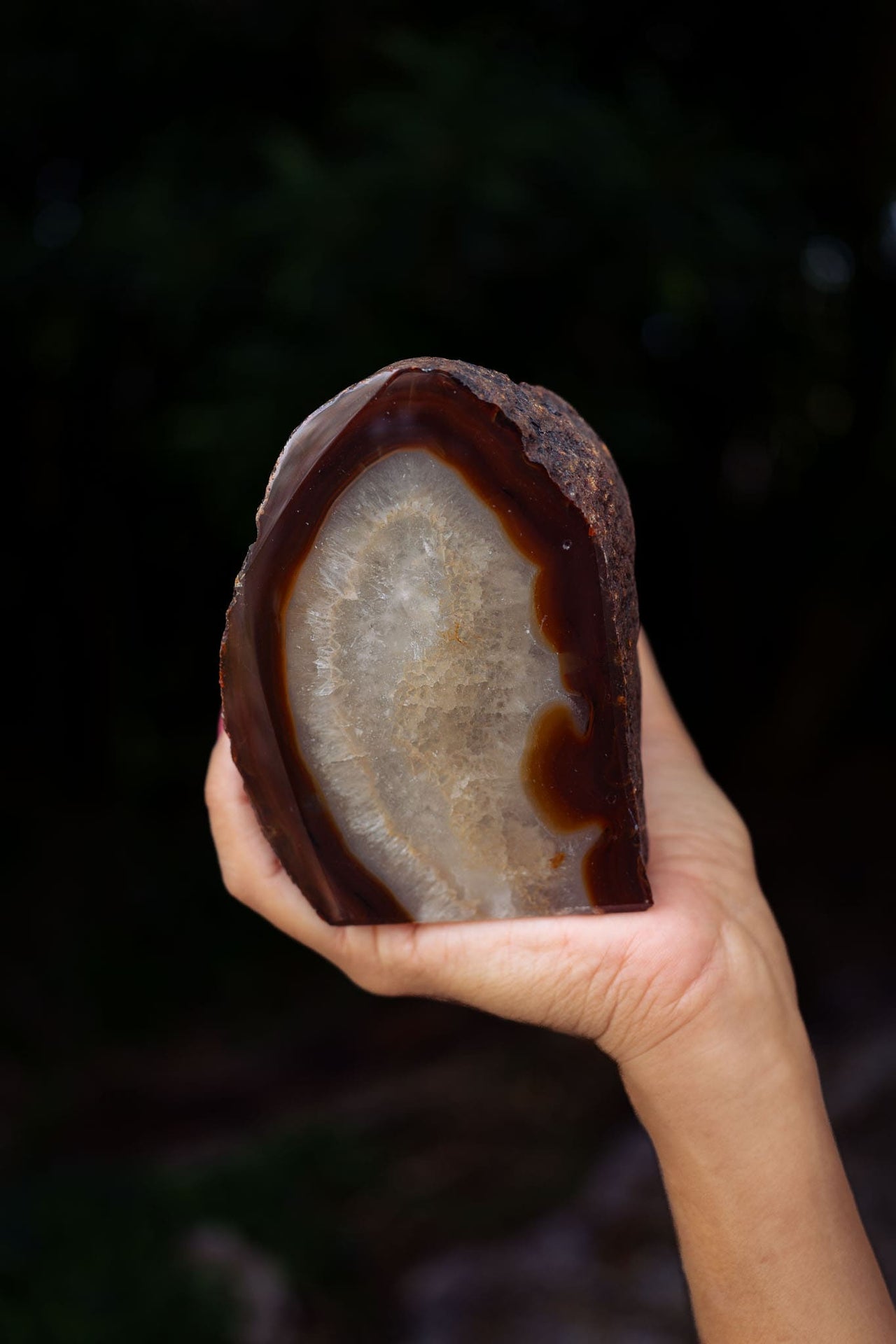 Natural Agate Candle Holder