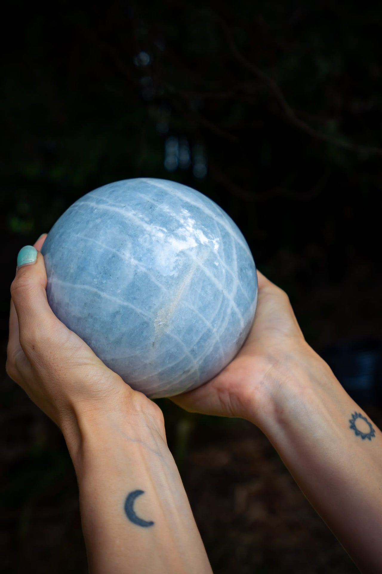 Blue Calcite Sphere