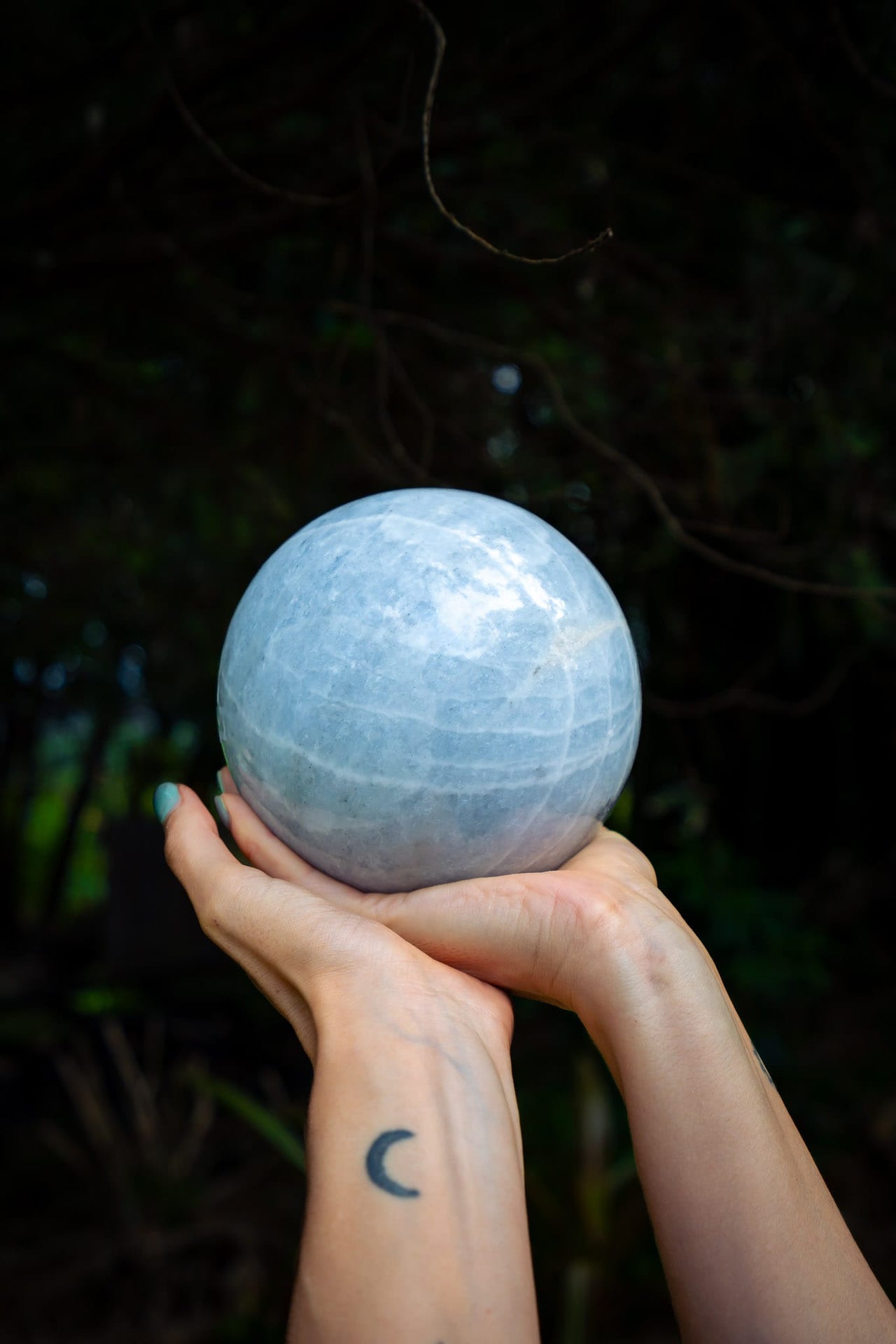 Blue Calcite Sphere