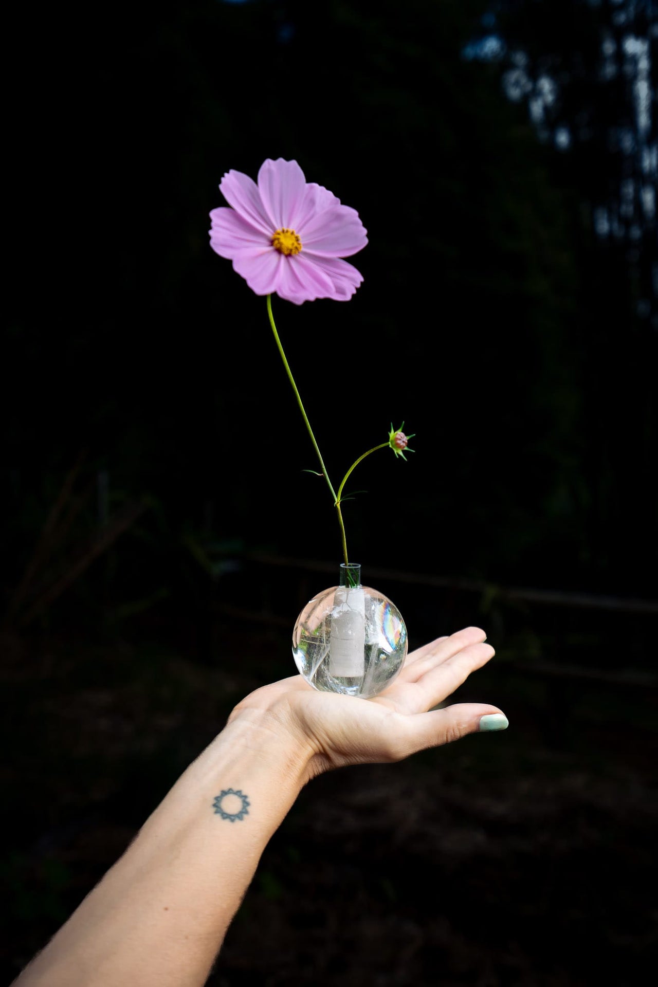 Smokey Quartz Bud Vase