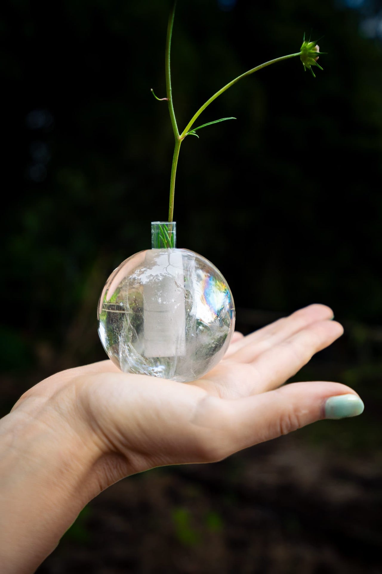 Smokey Quartz Bud Vase