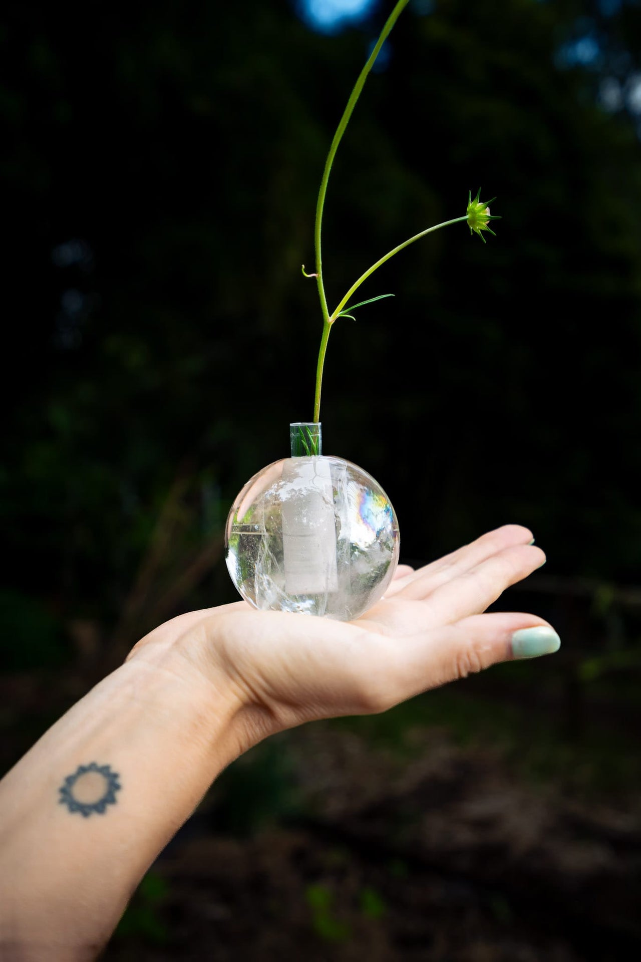 Smokey Quartz Bud Vase