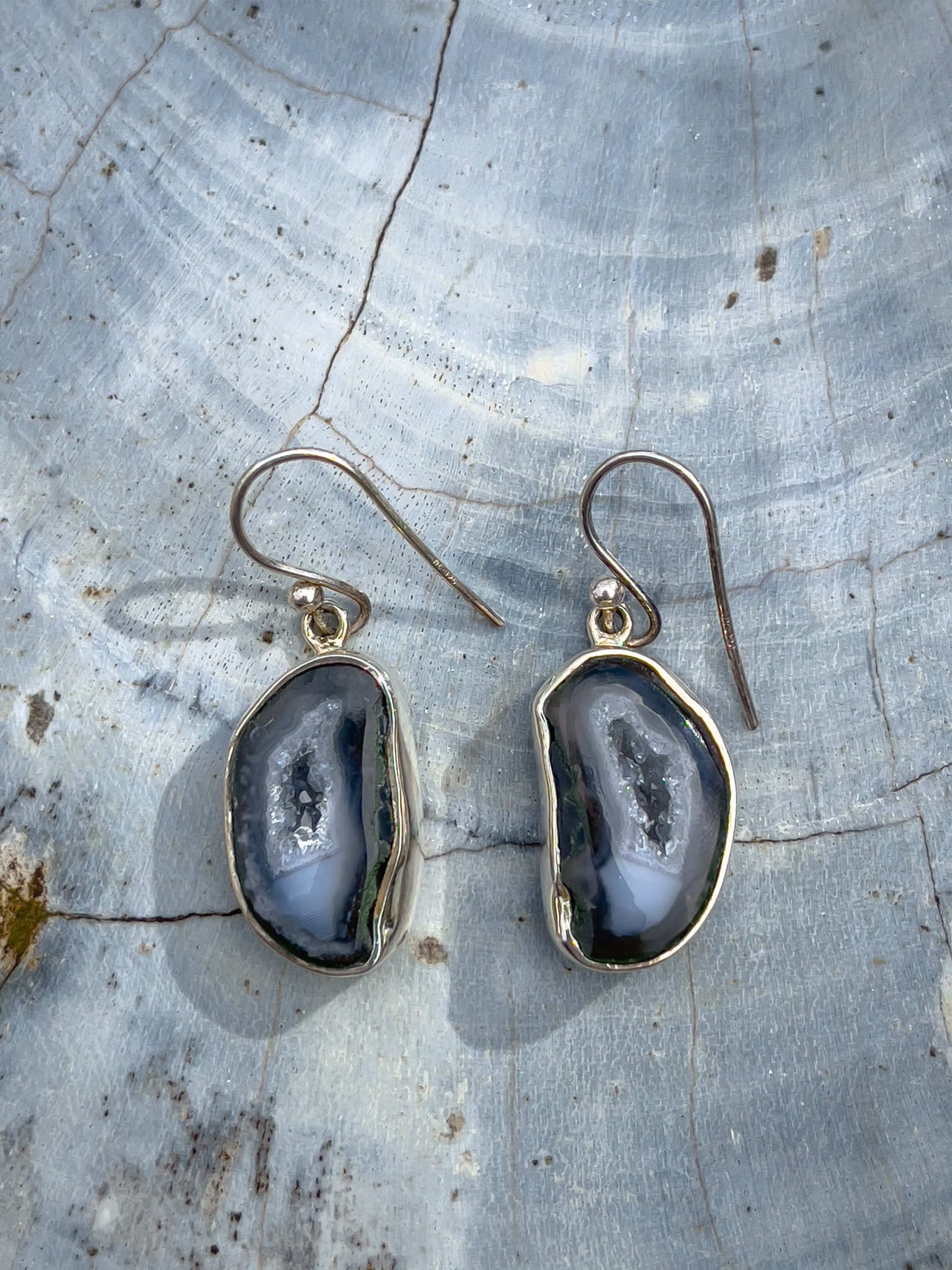 Agate Geode Earrings