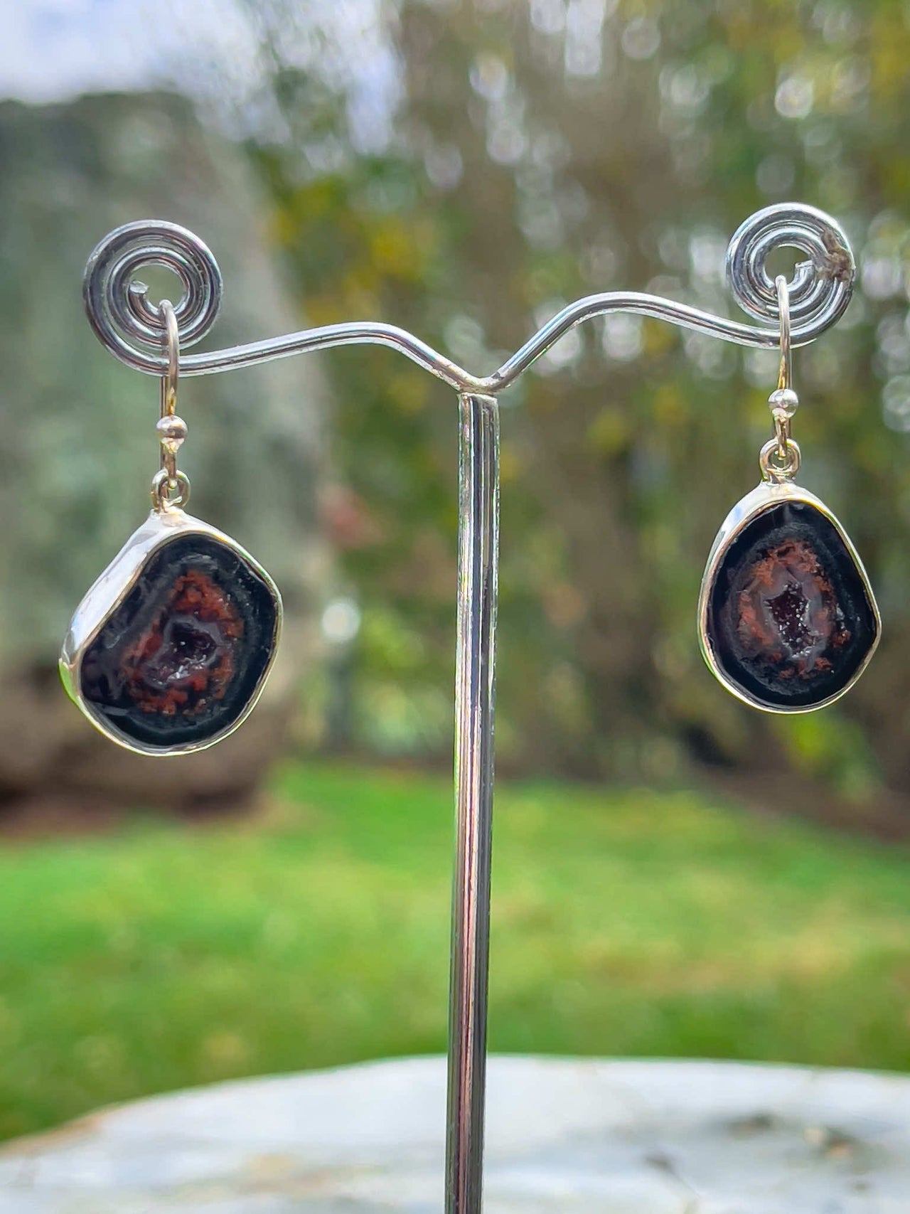 Agate Geode Earrings
