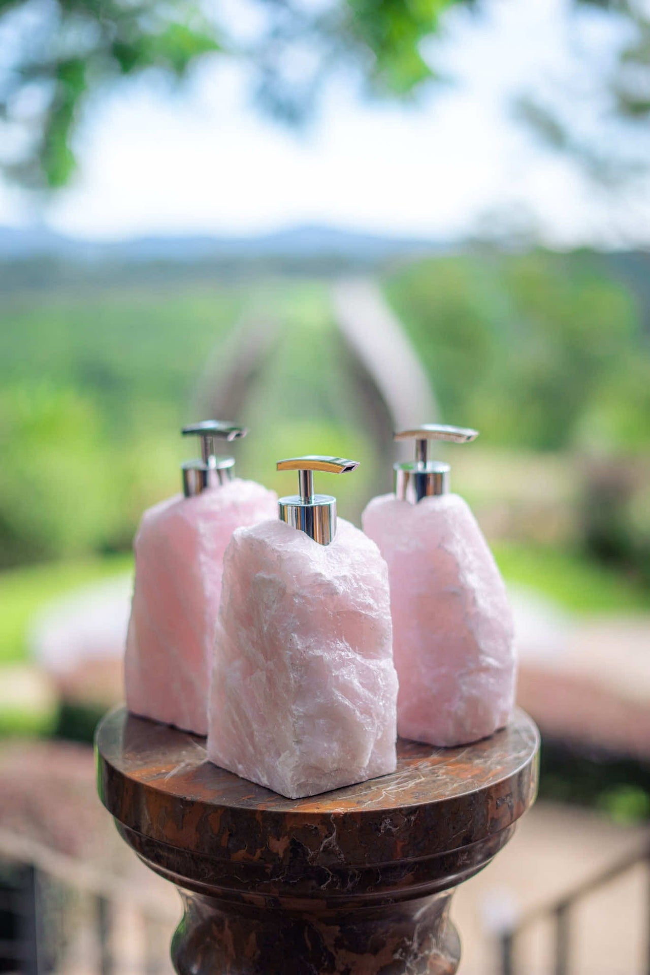 Rose Quartz Soap Dispenser