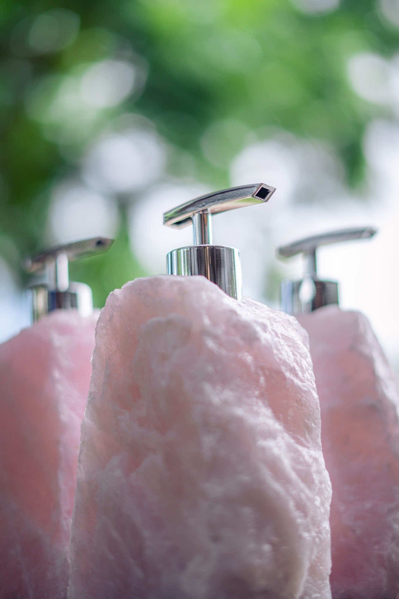 Rose Quartz Soap Dispenser