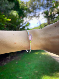 Thumbnail for Celestial Rose Quartz Cuff Bracelet