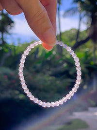 Thumbnail for Gleaming Rose Quartz Bead Bracelet