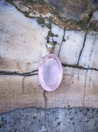 Thumbnail for Claw-Set Rose Quartz Pendant