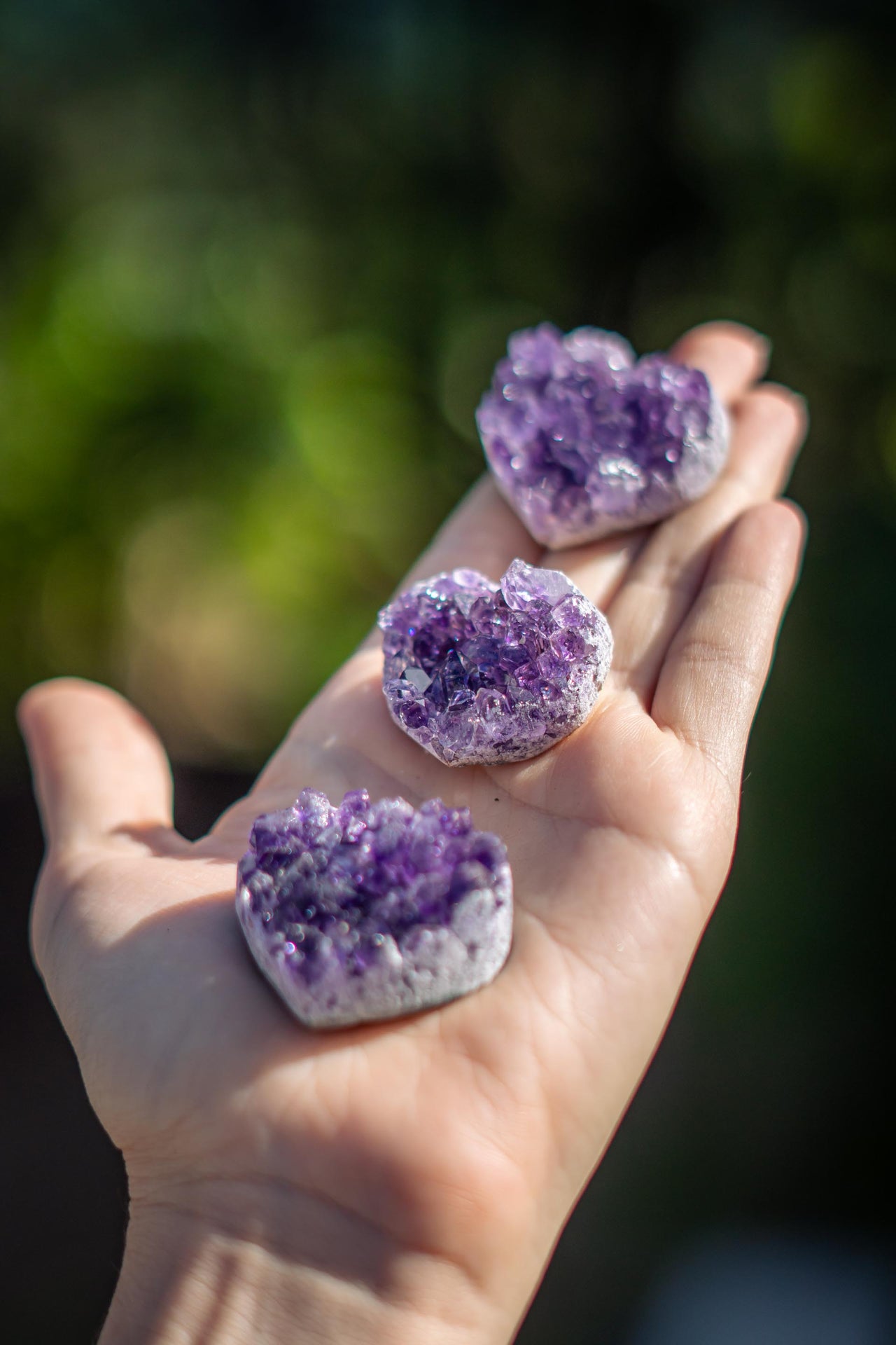 Amethyst Heart Cluster