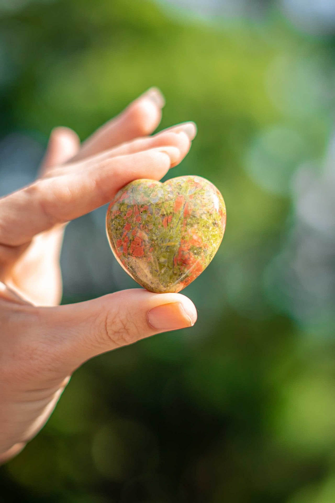 Unakite Heart