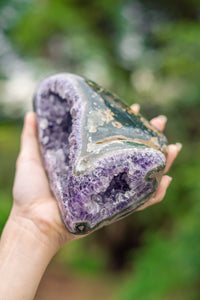 Thumbnail for Double-Faced Polished Amethyst Geode