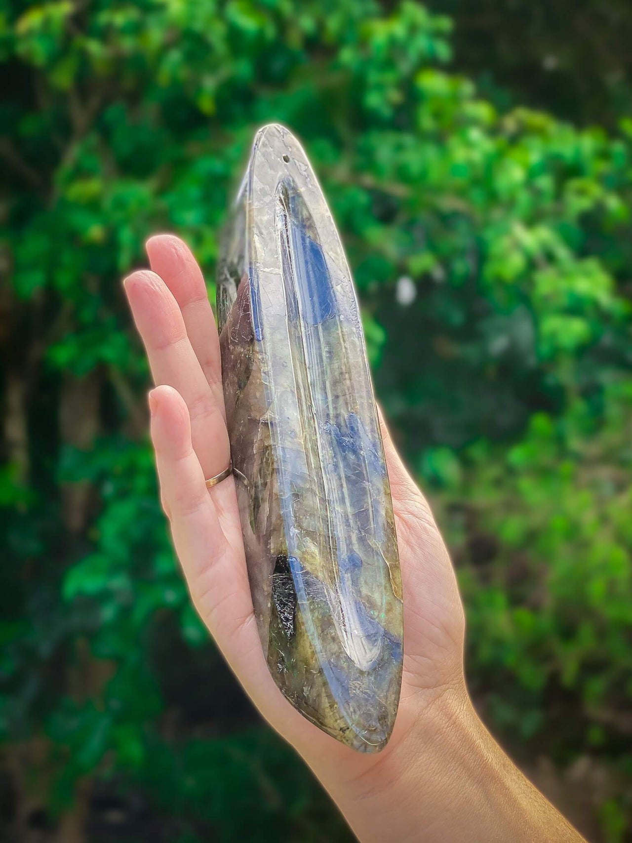 Labradorite Incense Holder