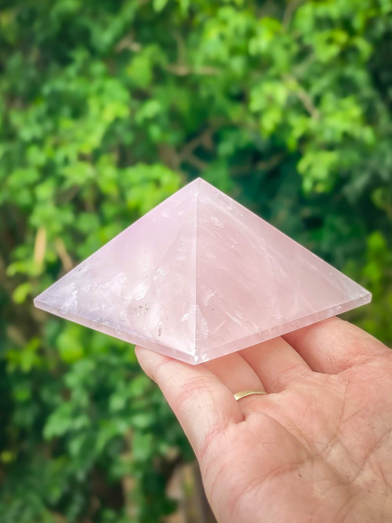 Large Rose Quartz Pyramid