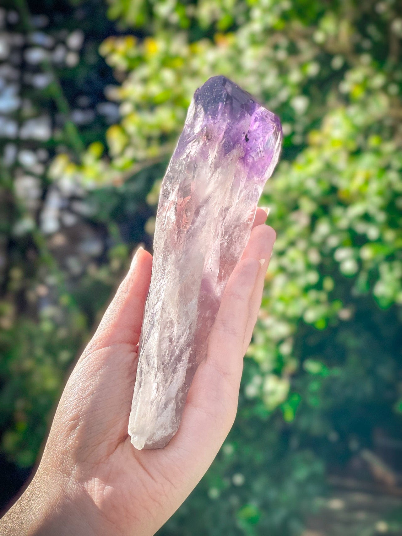 Amethyst Scepter with Inclusions
