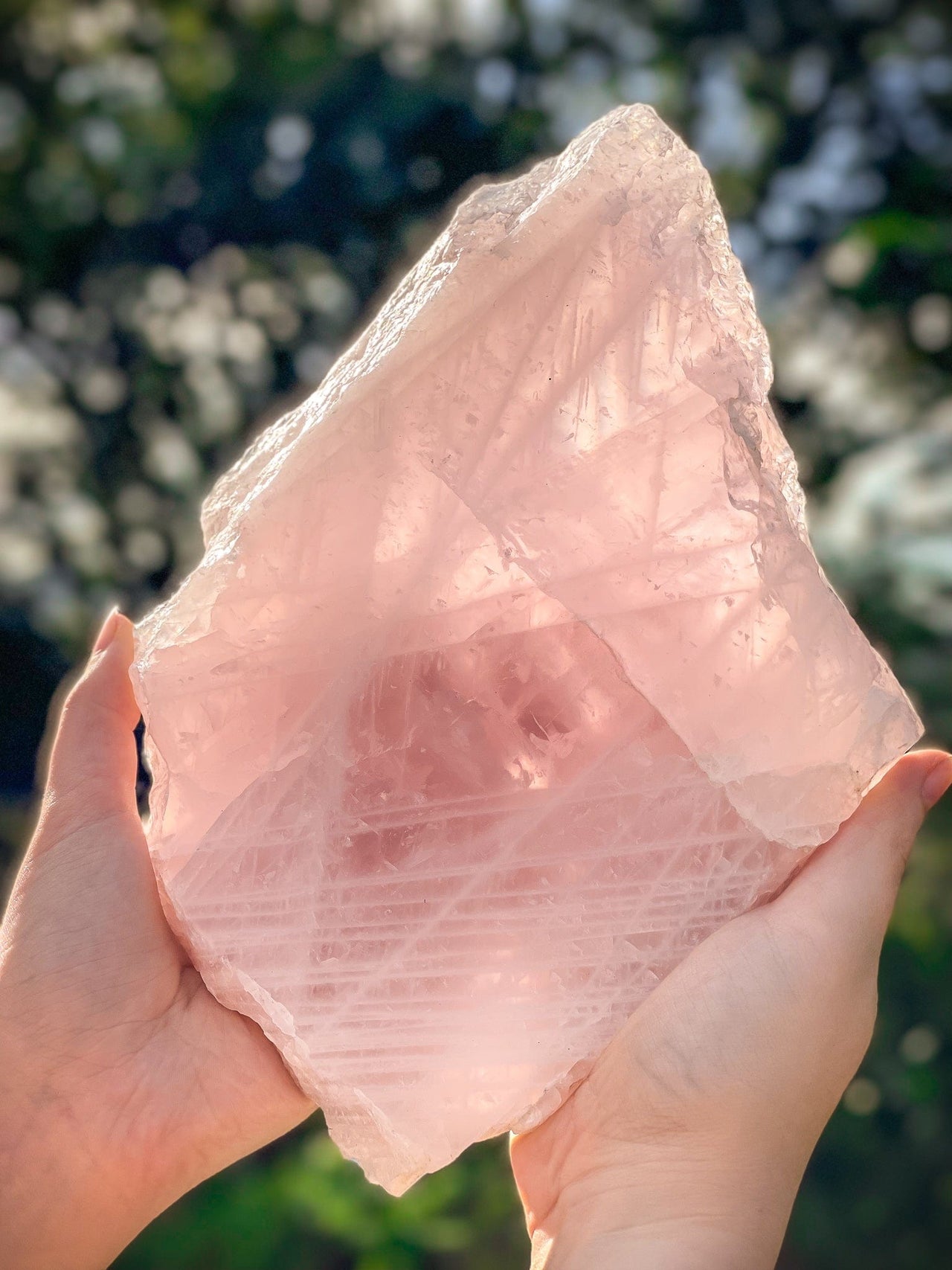 Divine Rose Quartz Slice