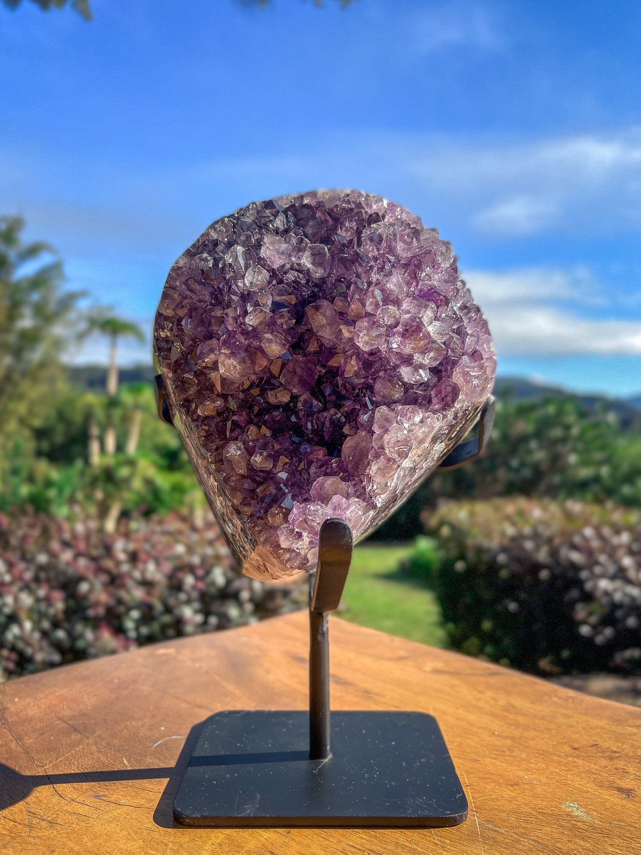 Divine Amethyst Cluster with Stand