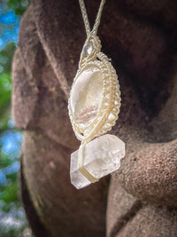 Thumbnail for Lodalite & Double Terminated Clear Quartz Point