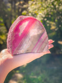 Thumbnail for Pink Agate Candle Holder