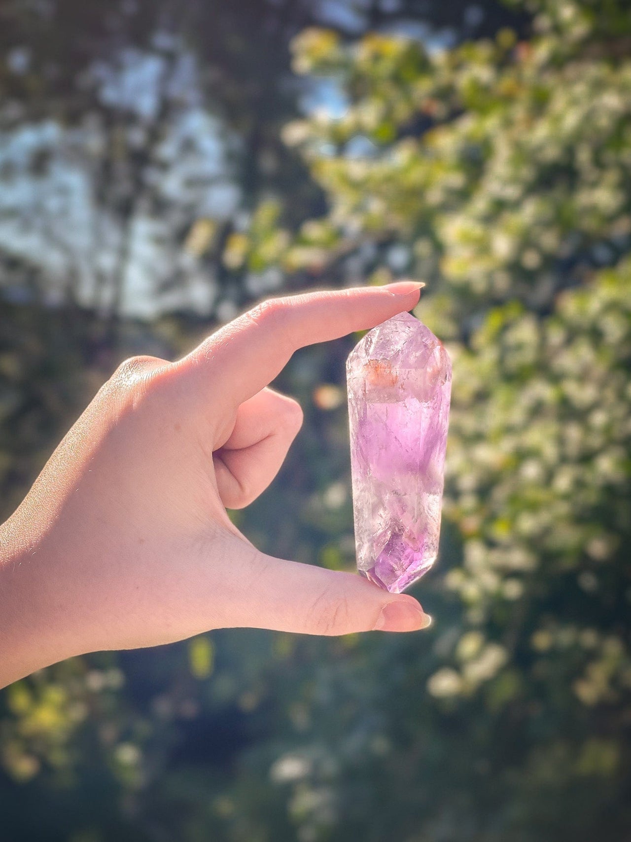 Double Terminated Amethyst Point