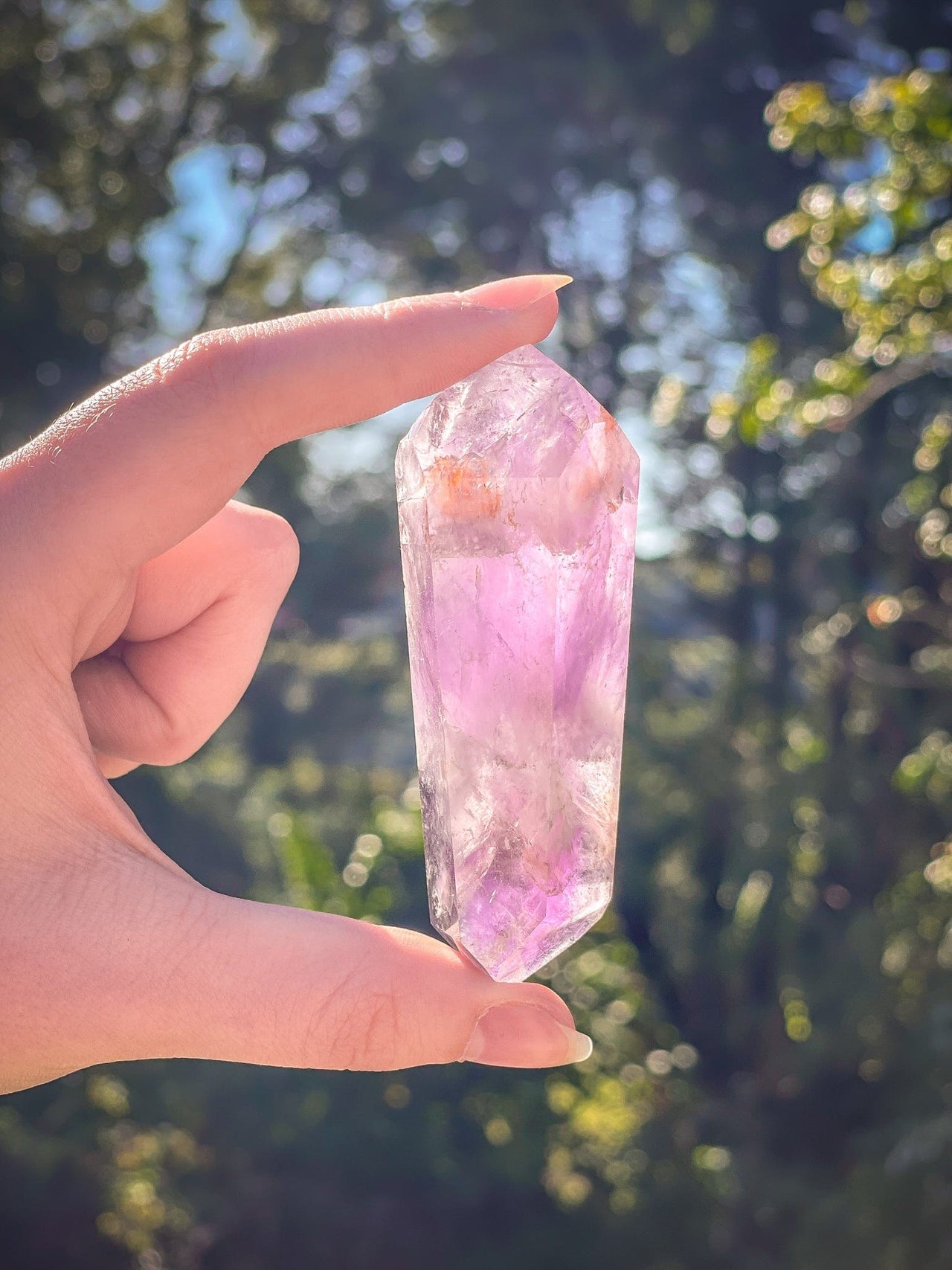 Double Terminated Amethyst Point