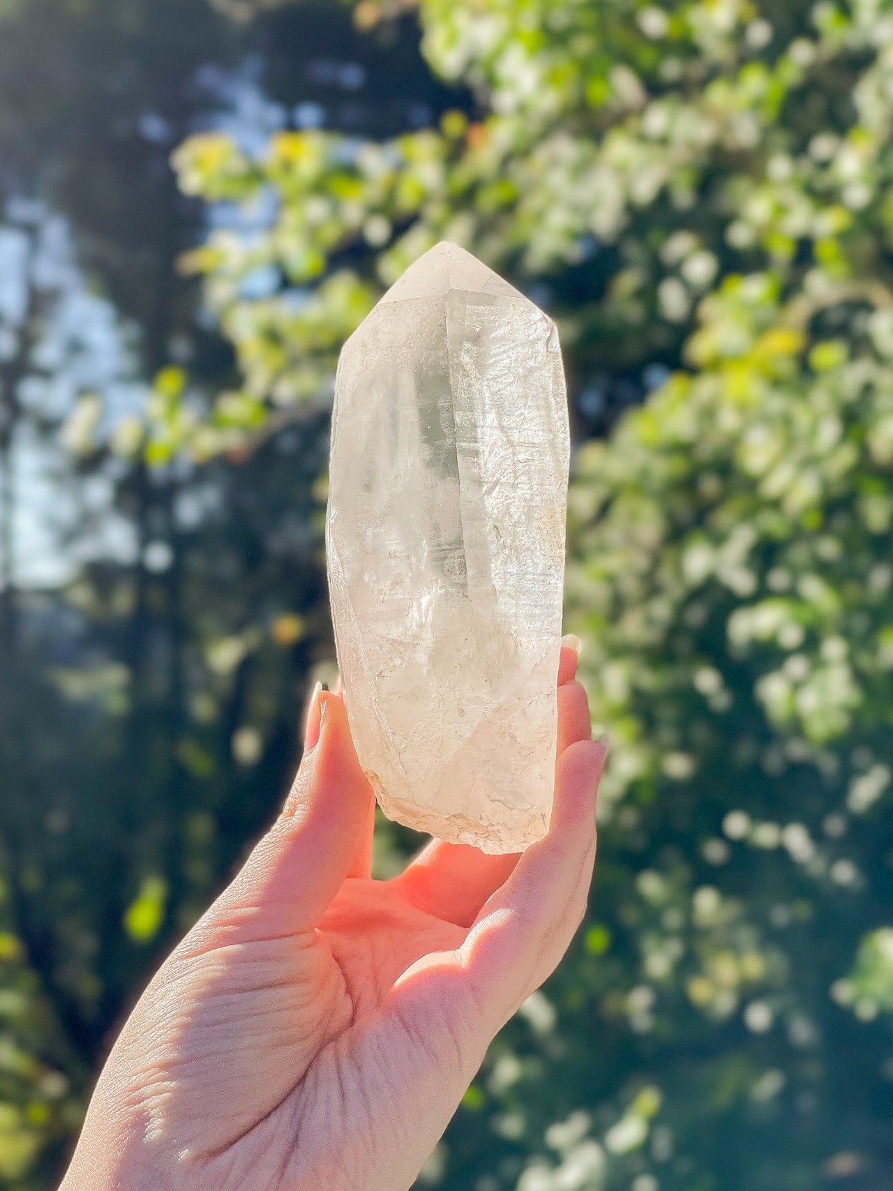 Light-Filled Clear Quartz Point